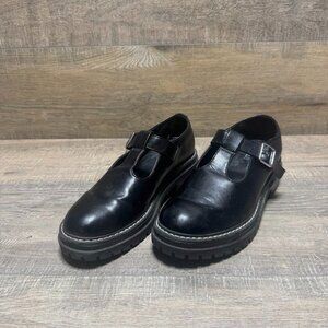No Boundaries Black Chunky Sole Mary Jane Shoes Women's Size 7